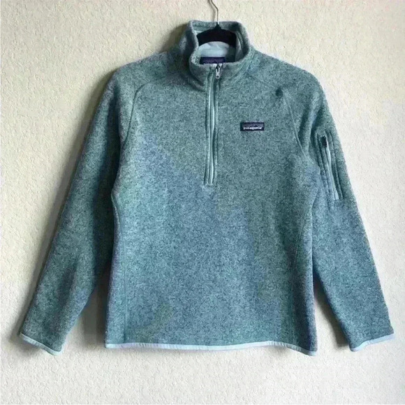 Patagonia Womens Better Sweater 1/4 Zip Medium Blue 25617 - Picture 2 of 3